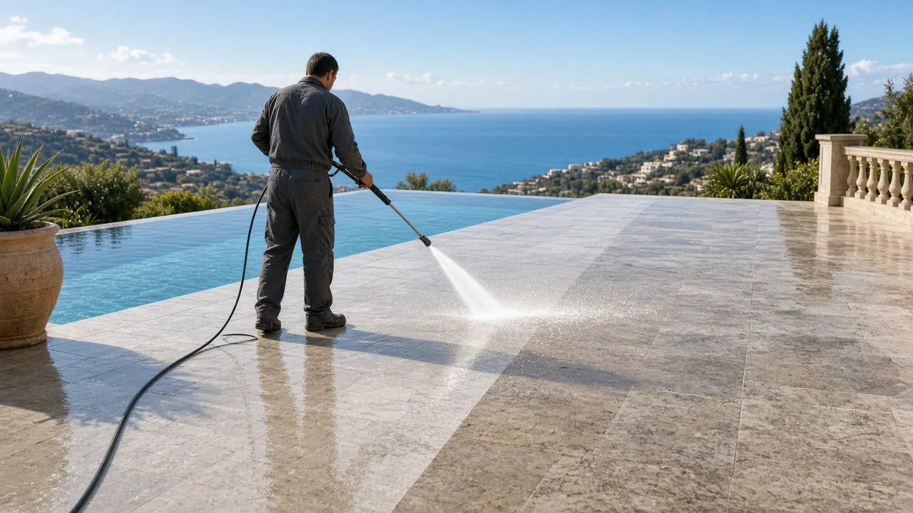 Façade cleaning on the Costa del Sol